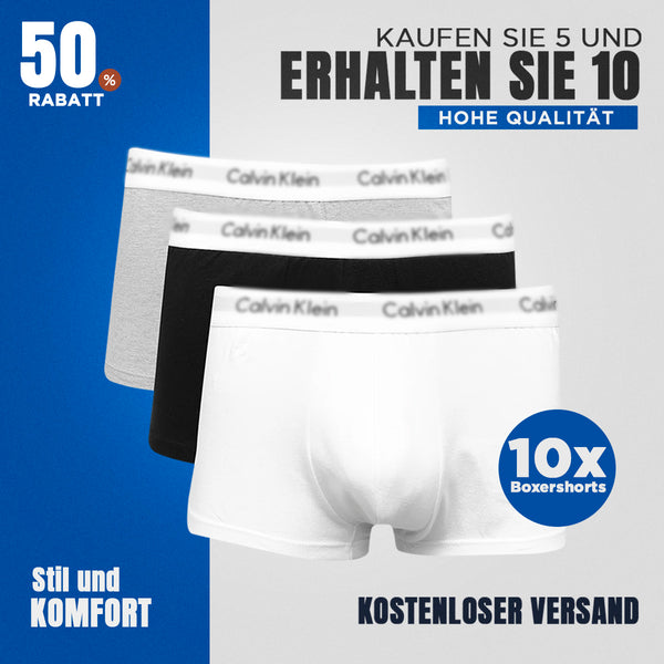 [KAUFEN SIE 5, ERHALTEN SIE 10] Kit 10 Unterhosen C. Klein.